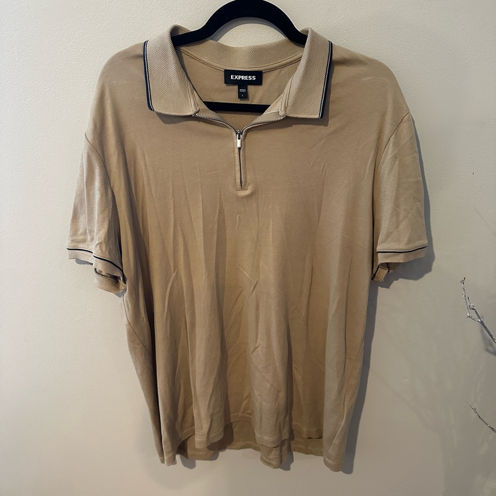 Express men’s zipper polo